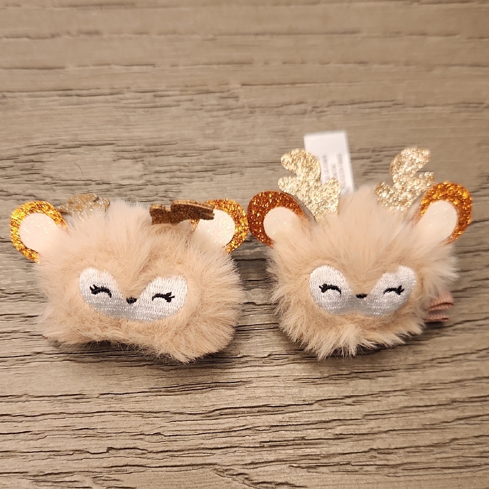 Claires Reindeer Hair Clips